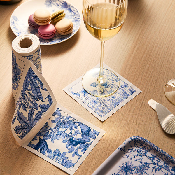 Caspari Le Jardin De Mysore Paper Cocktail Napkins - 20 Per Package New Arrivals | Home & Garden