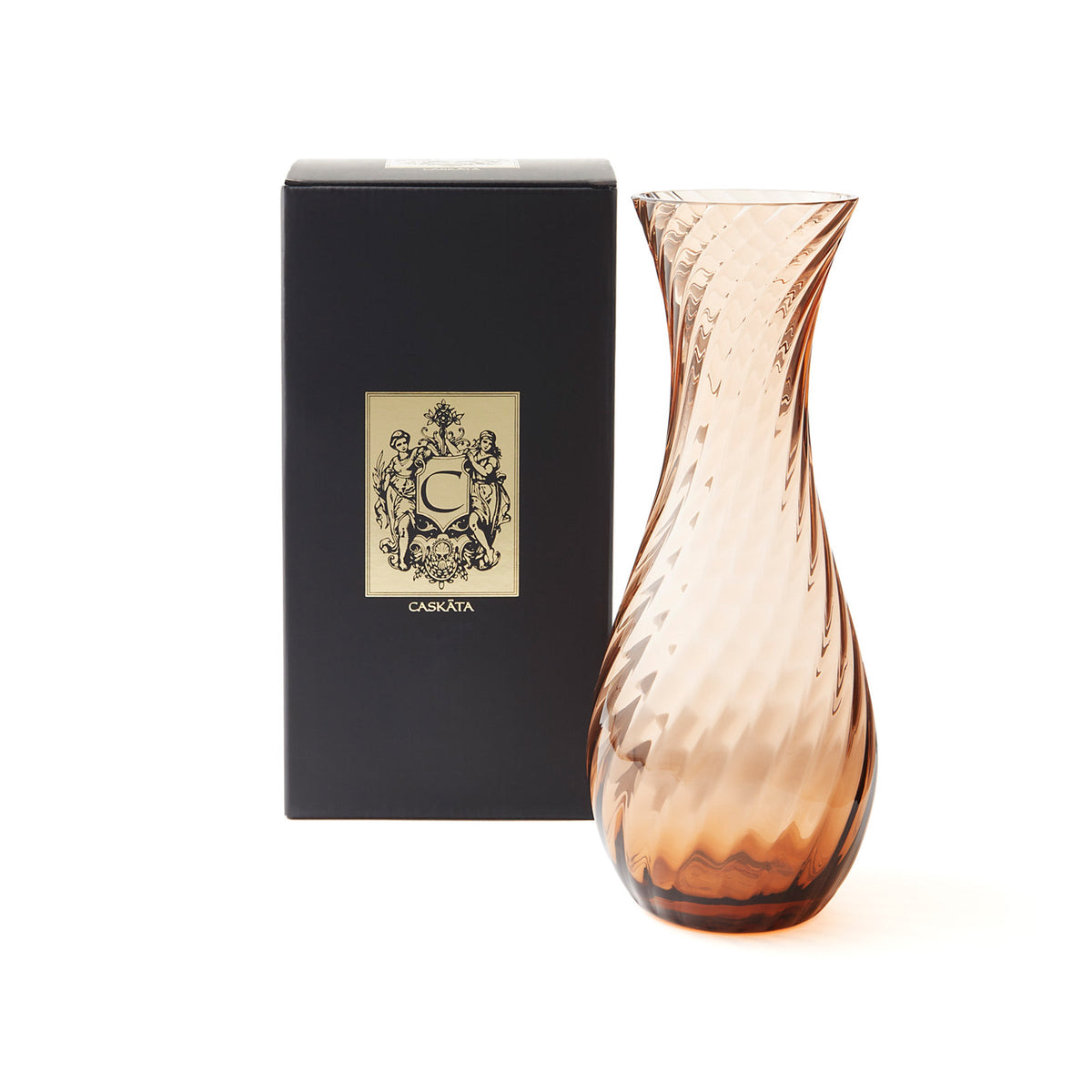 Quinn Amber Carafe with Giftable black and gold box