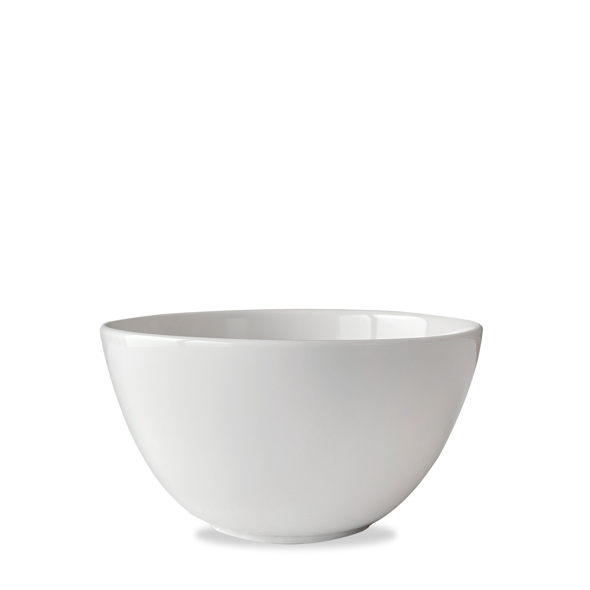 A sleek, versatile collection piece, this Grace White Cereal Bowl by Caskata Artisanal Home is centered against a white background.