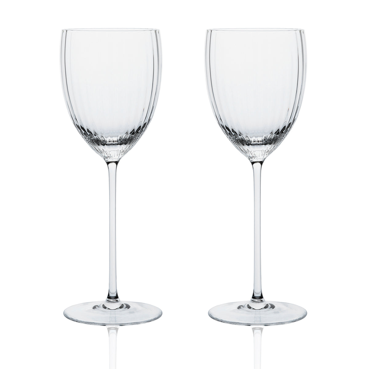 Quinn Clear White Wine Glasses Set/2 - Caskata