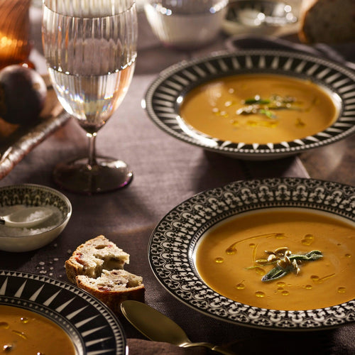 Sweet Potato Soup with Crispy Sage and Pepita