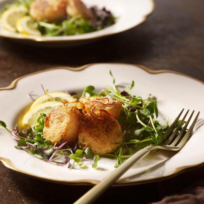 Pan Seared Scallops with Lemon, Garlic and Herbs from Caskata