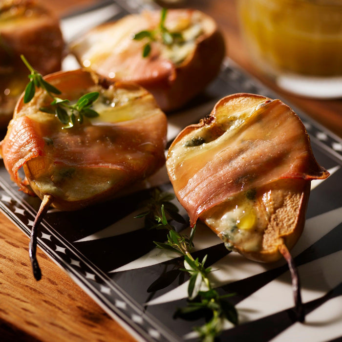 Pears Wrapped in Prosciutto with Gorgonzola