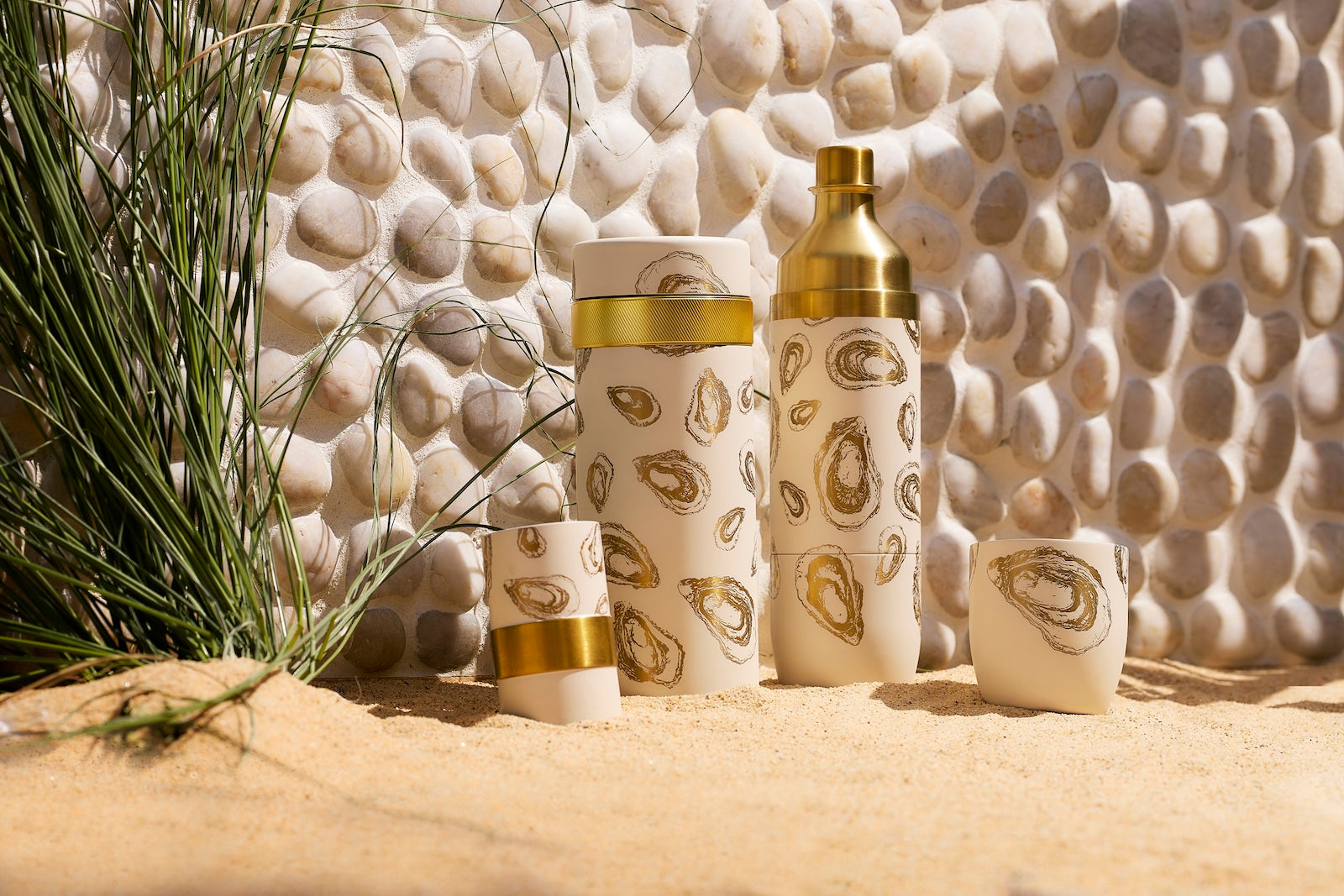 Caskata Oyster Flask and Batch Cocktail Shaker