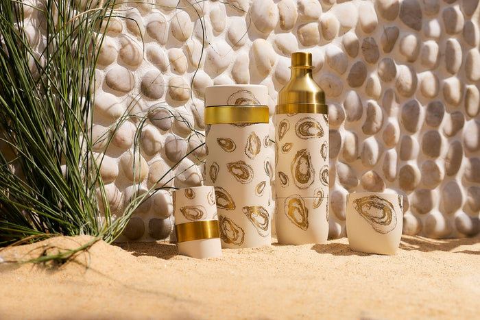 Caskata Oyster Flask and Batch Cocktail Shaker