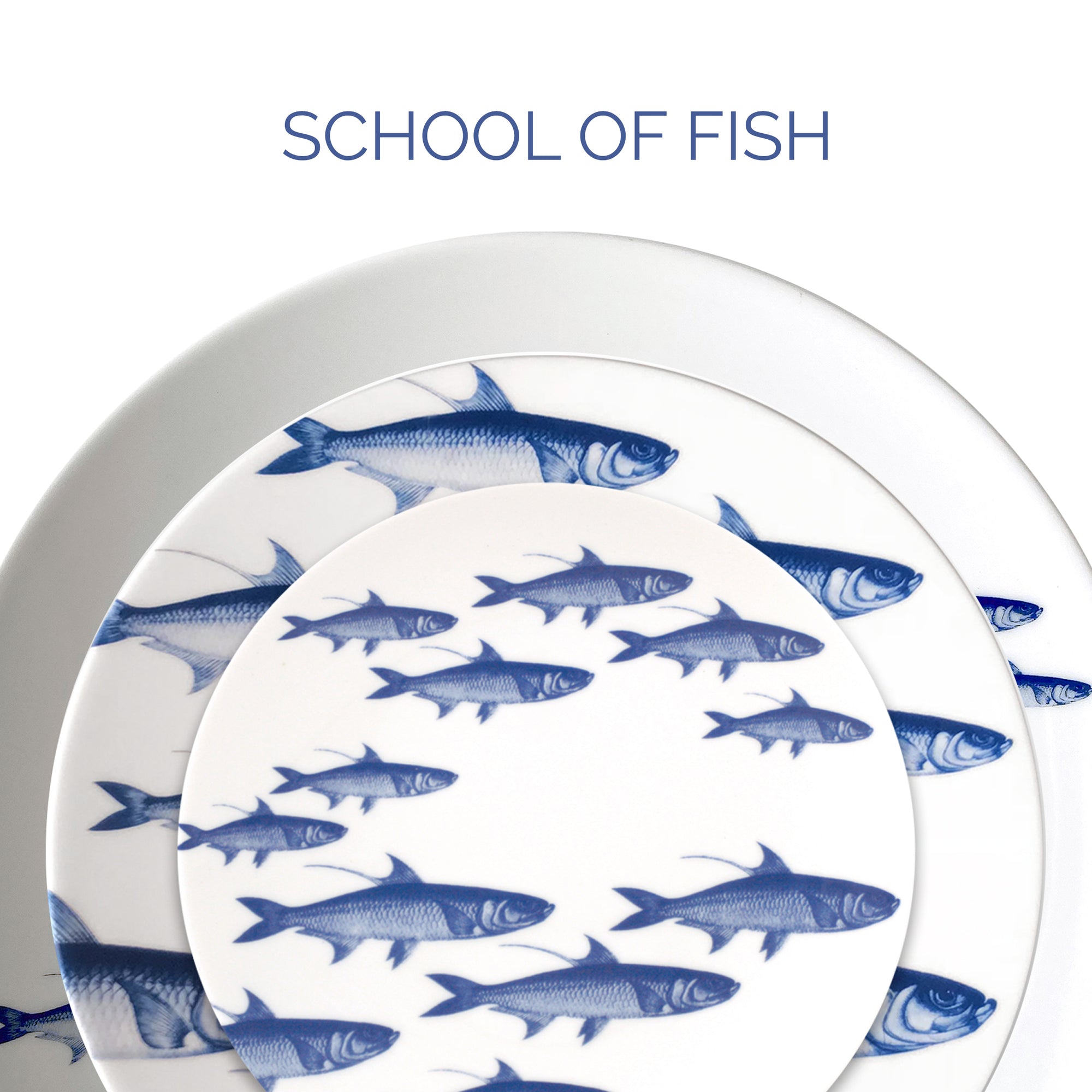 School of fish dinnerware.
