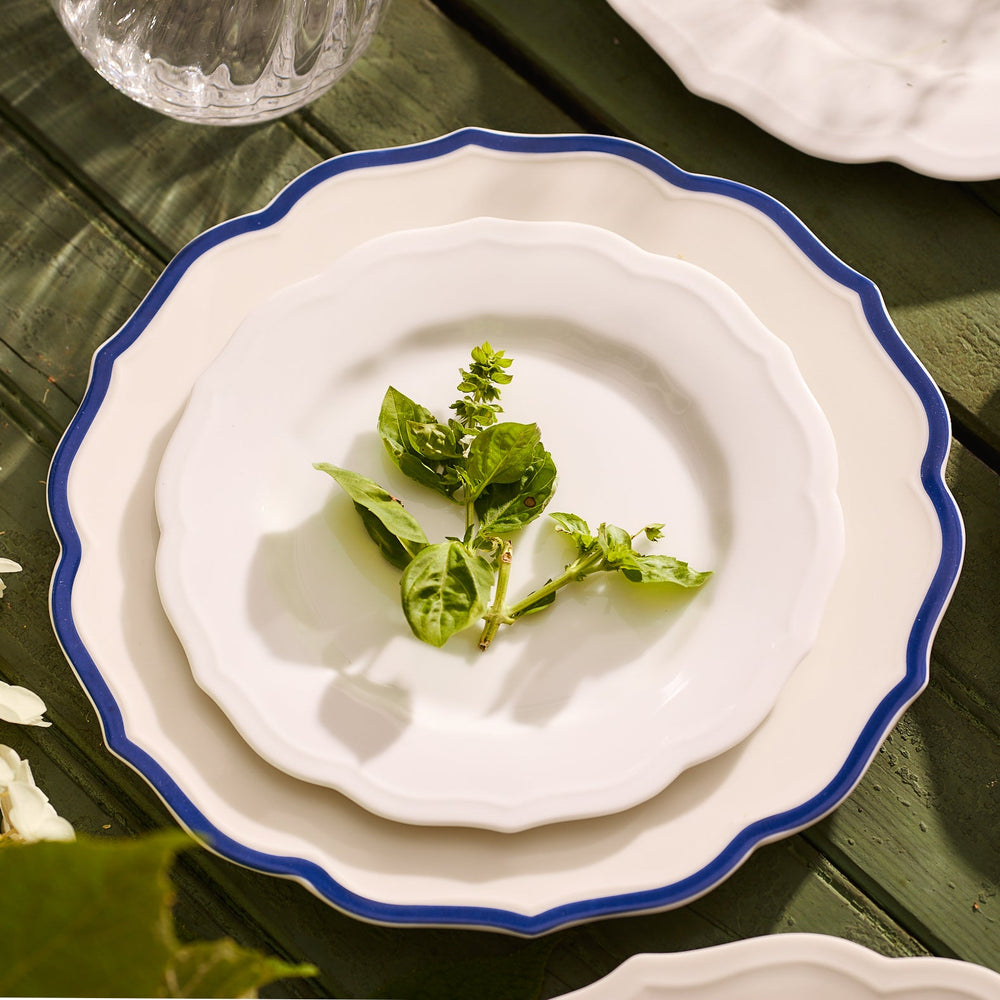 Stella Scalloped Blue Dinner Plate image 6