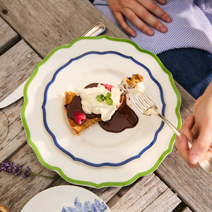 Stella Scalloped Blue Salad Plate thumbnail 3
