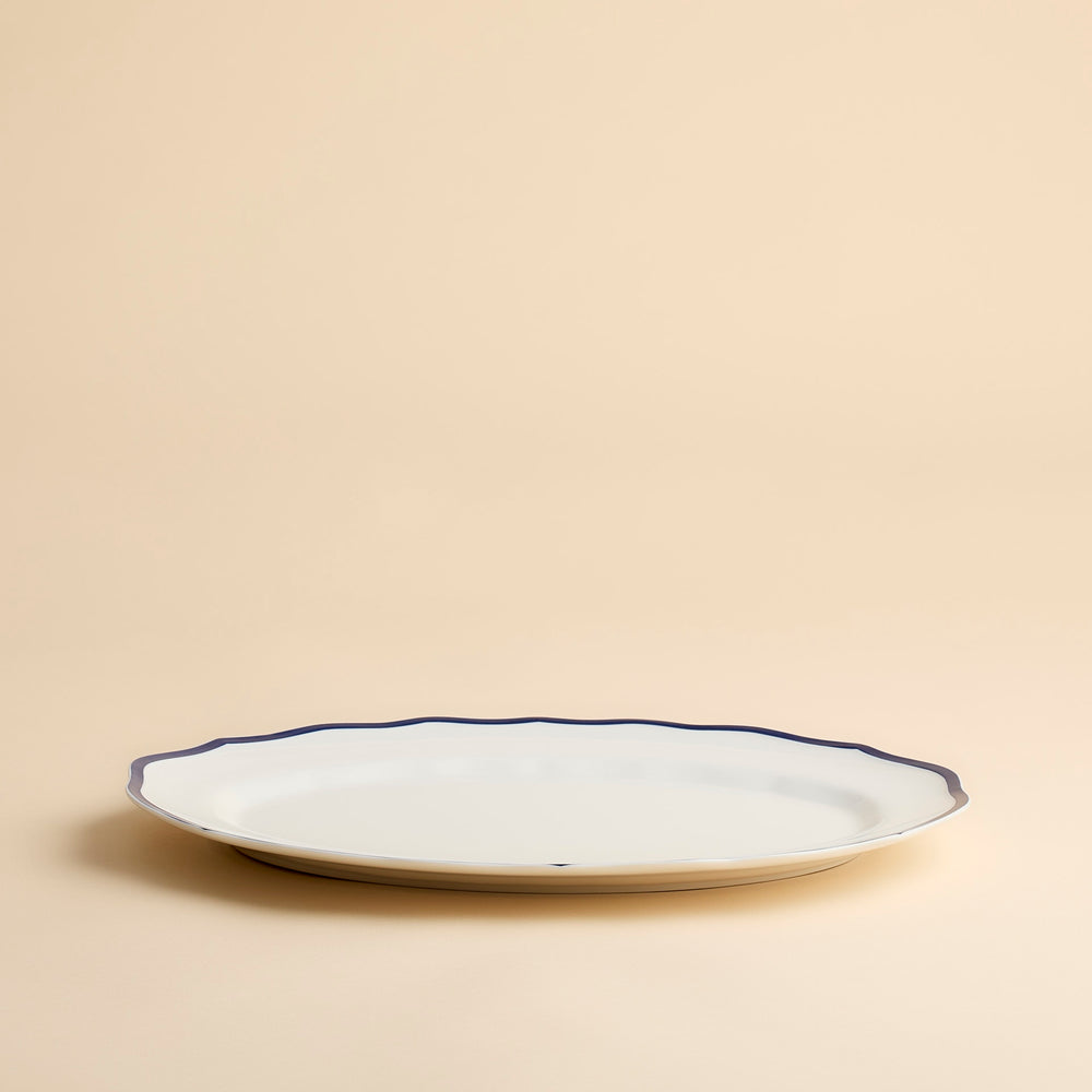 Stella Blue Scalloped Platter image 4