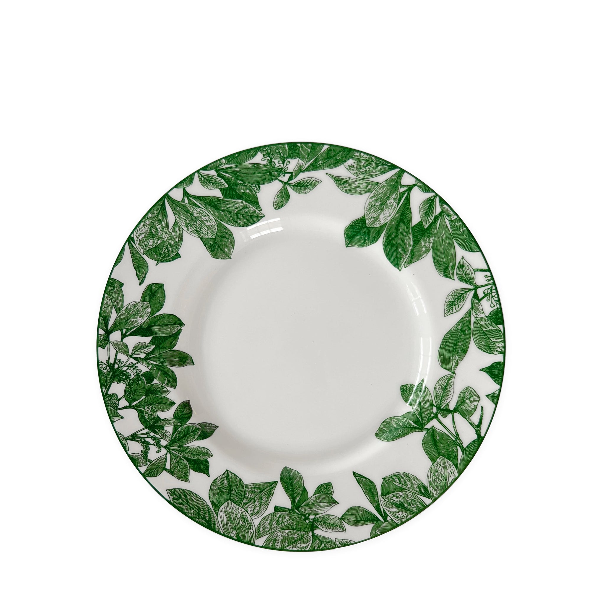 Arbor Green Rimmed Salad Plate