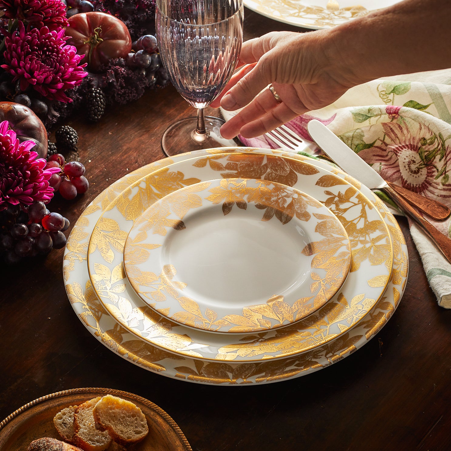 Arbor Gold Dinner Plate - Caskata