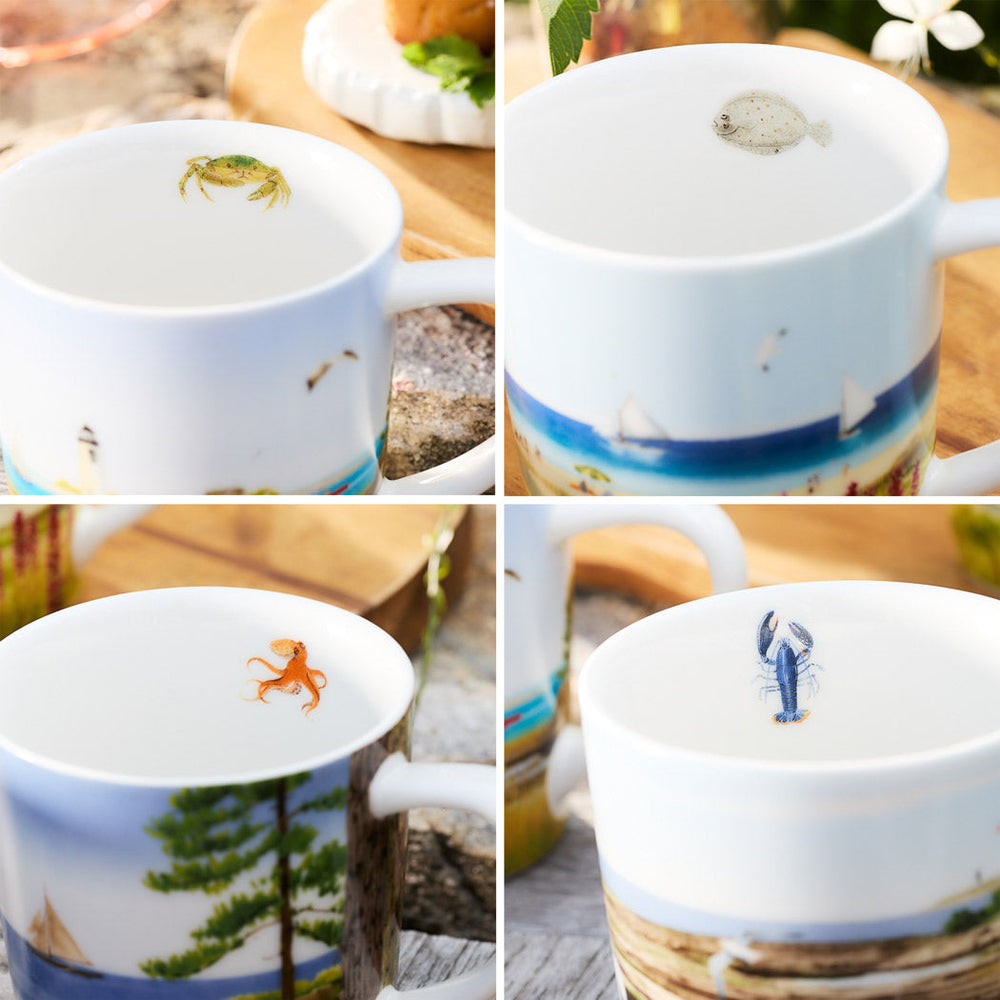 Caskata X Felix Doolittle By the Sea Mugs, Set of 4 image 7
