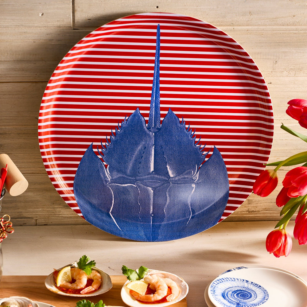 Horseshoe Crab Large Round Birchwood Tray image 6