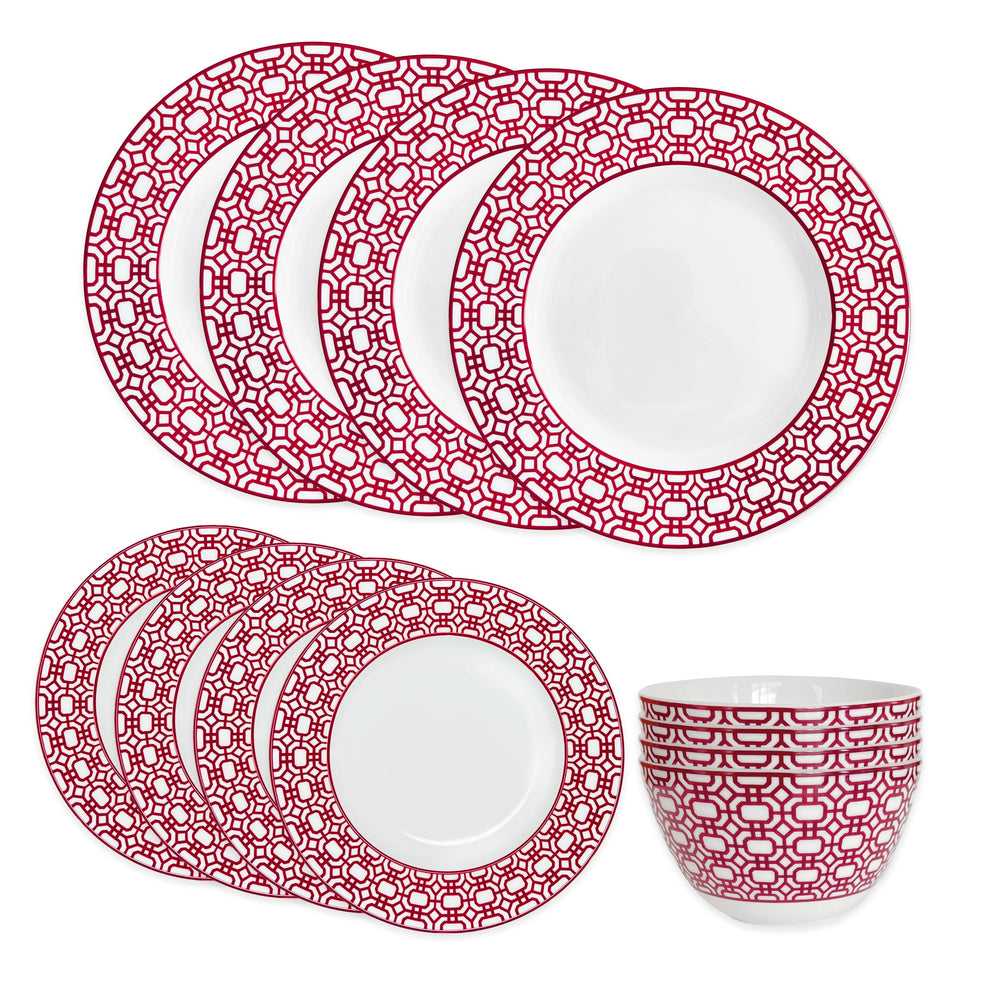 Newport Crimson Garden Gate Table for 4