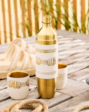 Caskata x High Camp Crema Sailor's Knots Wine Flask and Case Bundle thumbnail 2