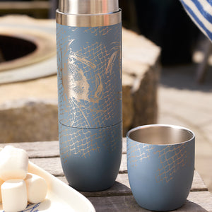 Caskata x High Camp Dark Gray Crabs & Nets Wine Flask thumbnail 5