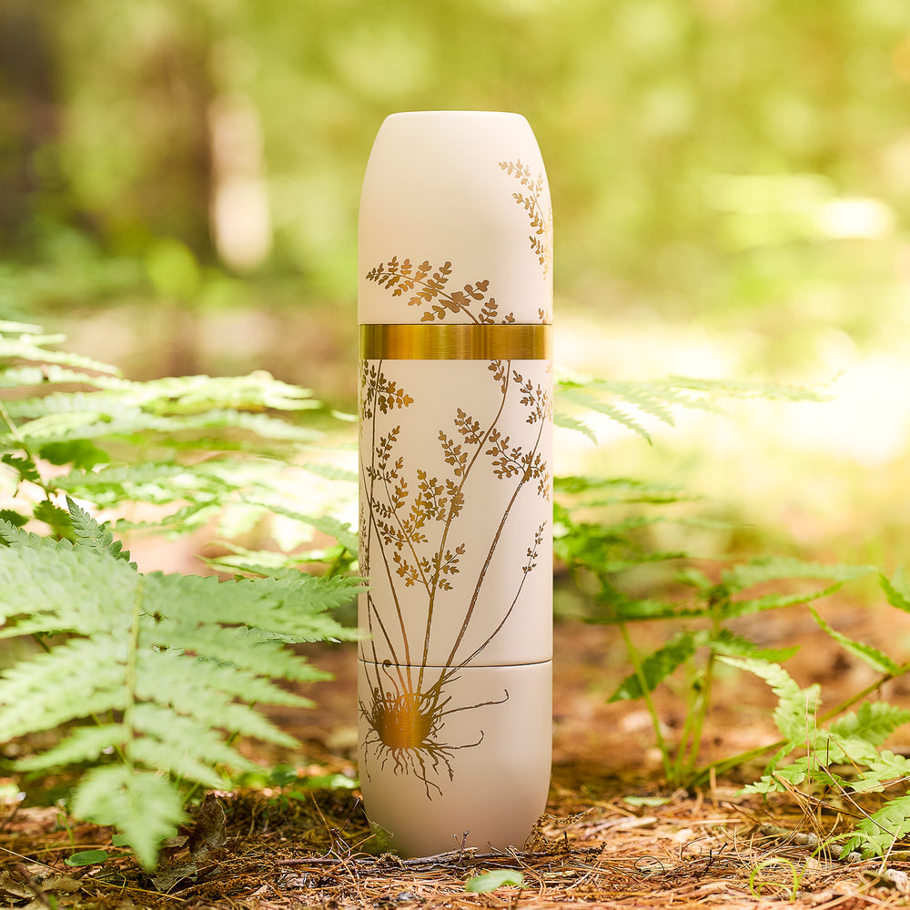Caskata x High Camp Crema Fairy Fern Wine Flask image 3