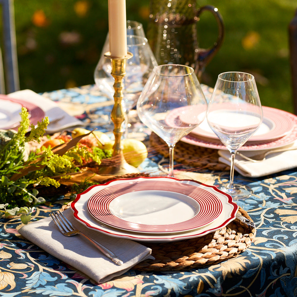 Newport Stripe Crimson Salad Plate image 2