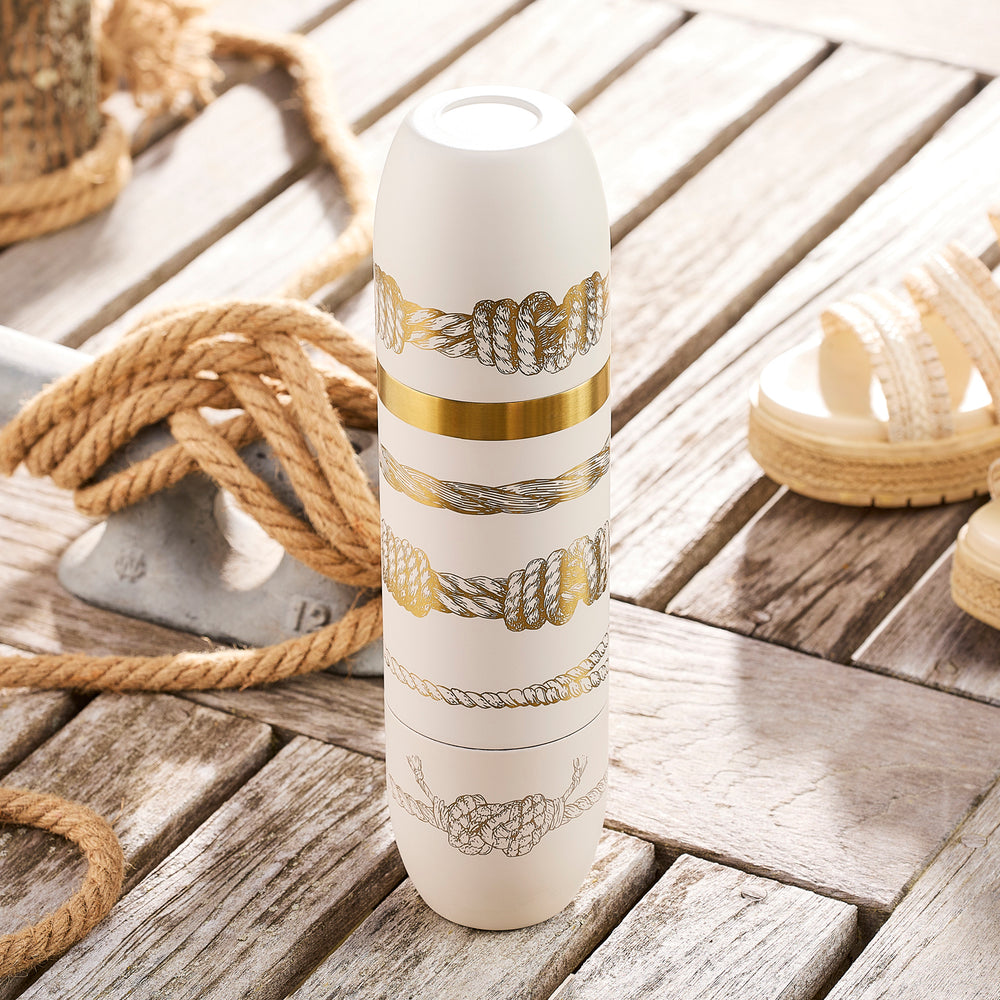 Caskata x High Camp Crema Sailor's Knots Wine Flask image 3