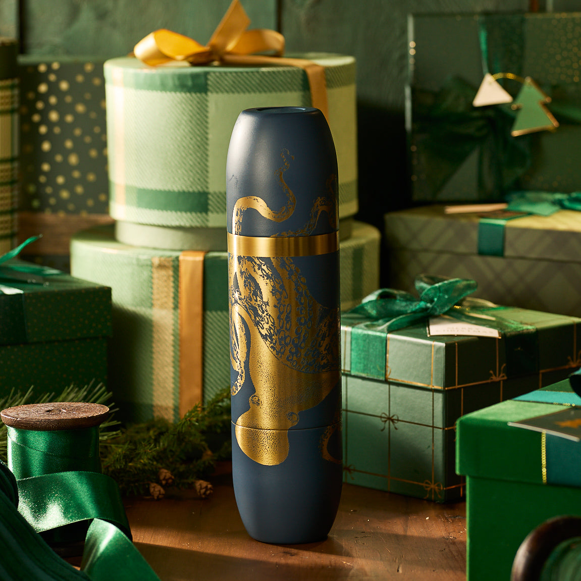 Caskata x High Camp Dark Blue Lucy Parkside Flask