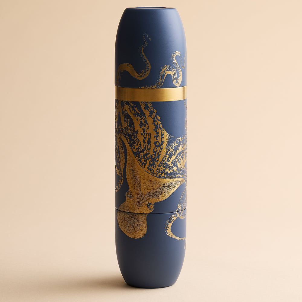 Caskata x High Camp Dark Blue Lucy Wine Flask