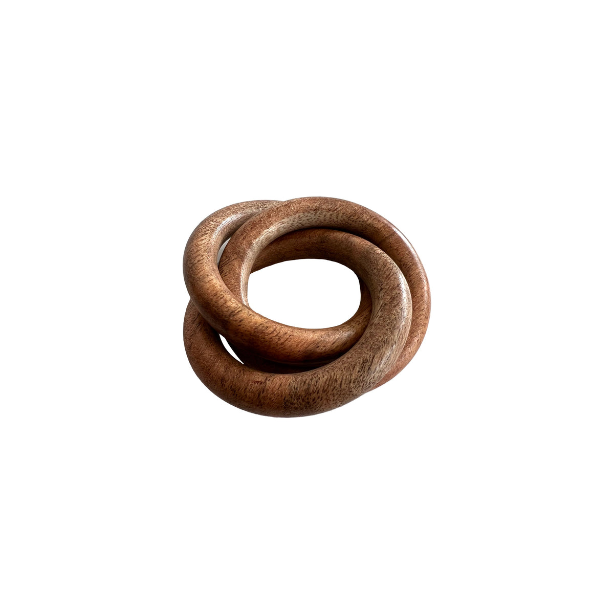 Wooden triple Bangle Napkin Ring, sold as a set of 4, from Caskata