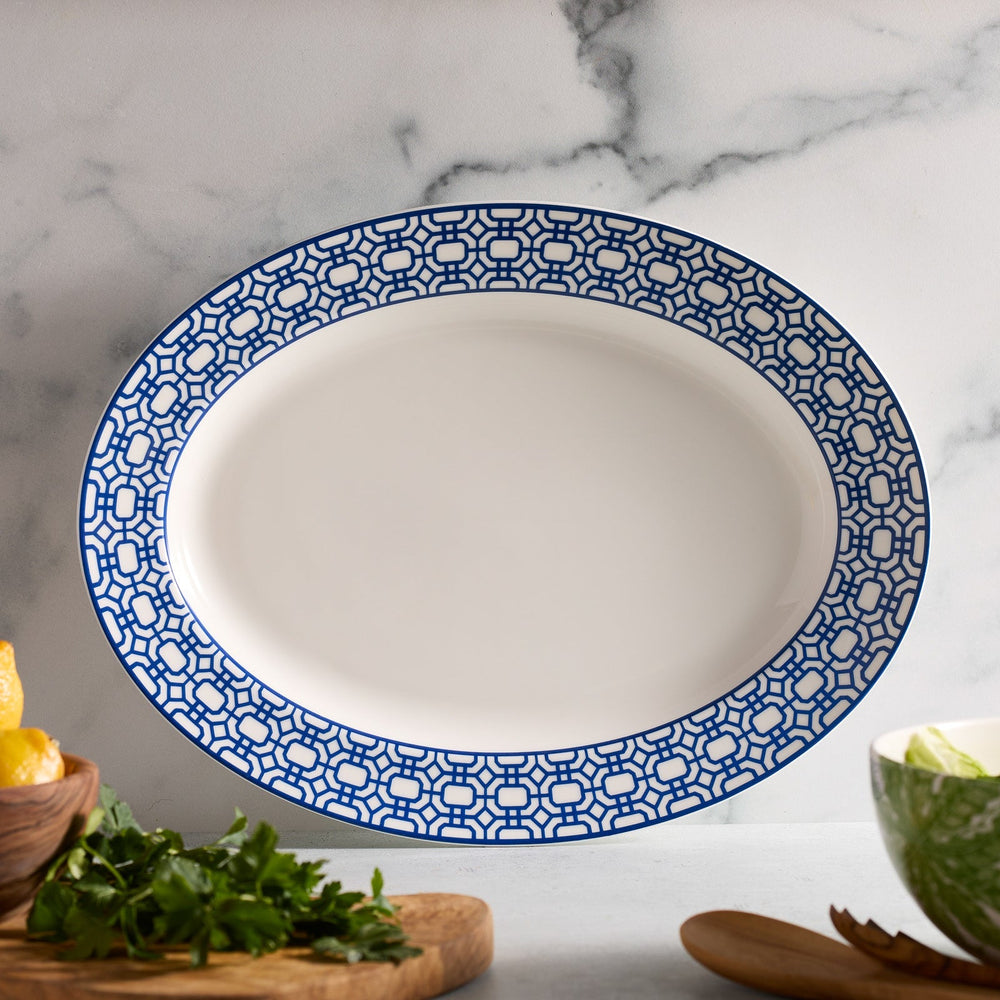 Newport Garden Gate Oval Rimmed Platter image 3
