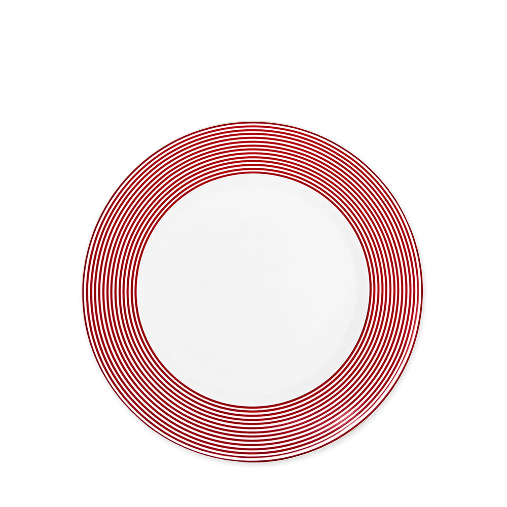 Newport Stripe Crimson Salad Plate