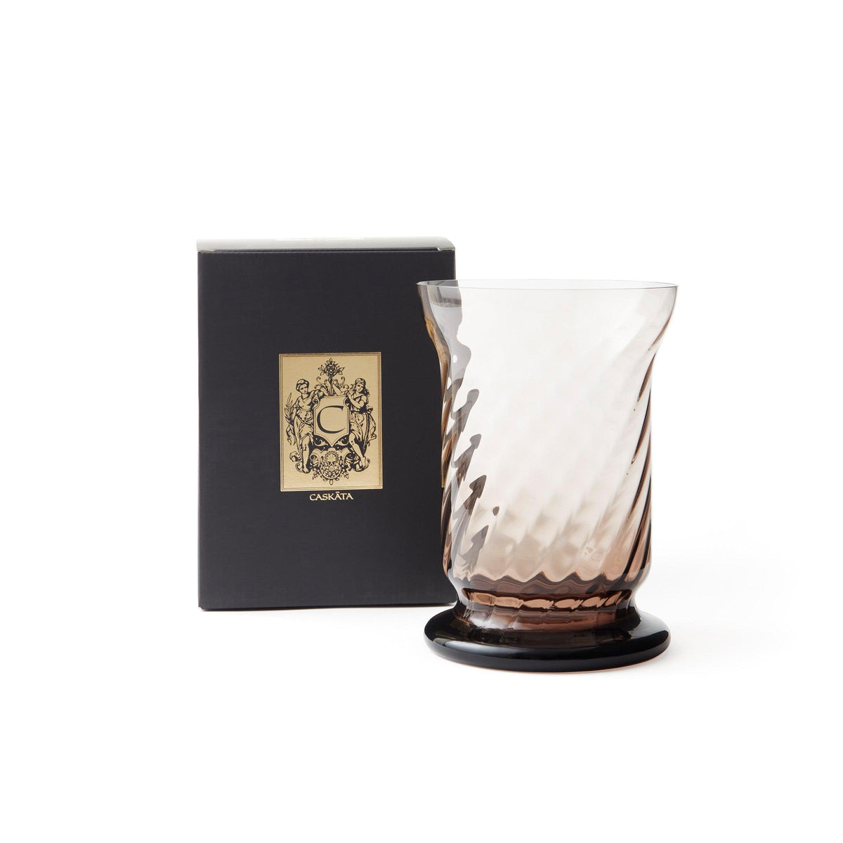 Quinn Mocha Boothbay Hurricane by Caskata with black and gold gift box.