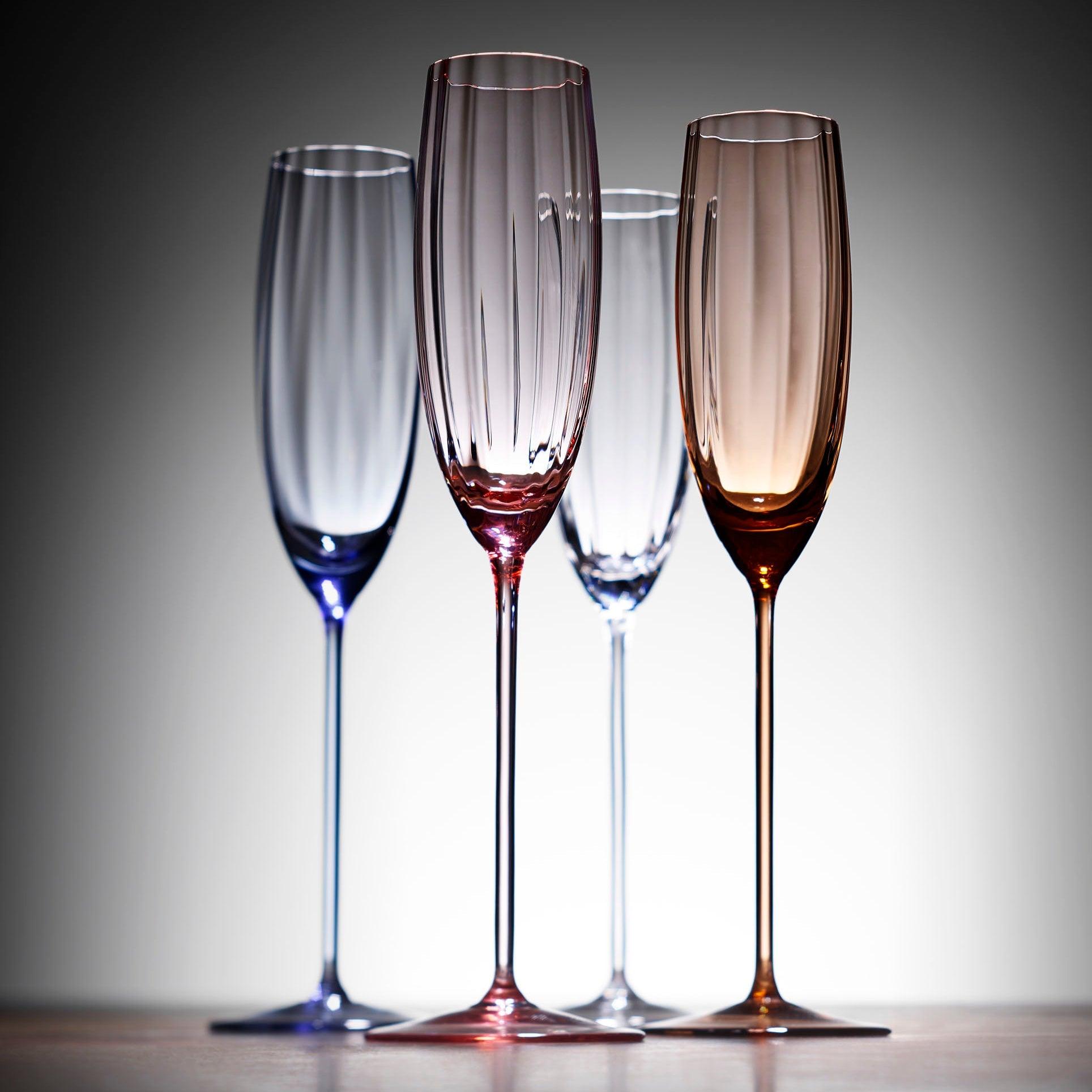 Flute wine sale glasses