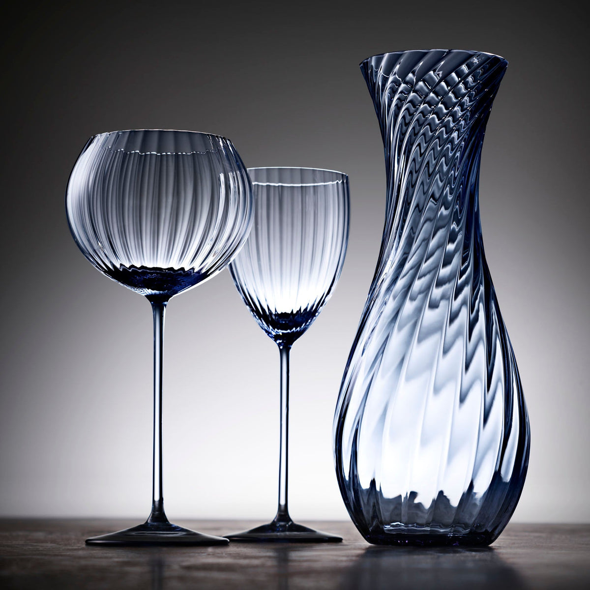 Quinn Stemware Red Wine Glass and White Wine Glass and Carafe from Caskata