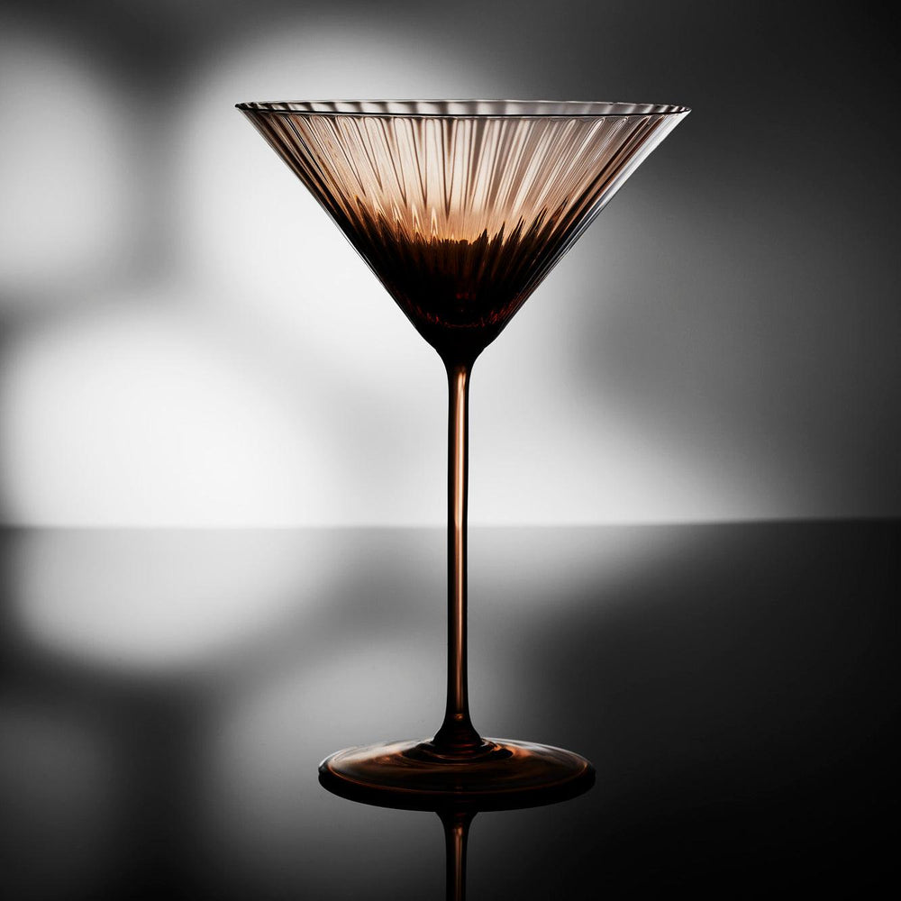 Quinn Amber Martini Glasses image 5