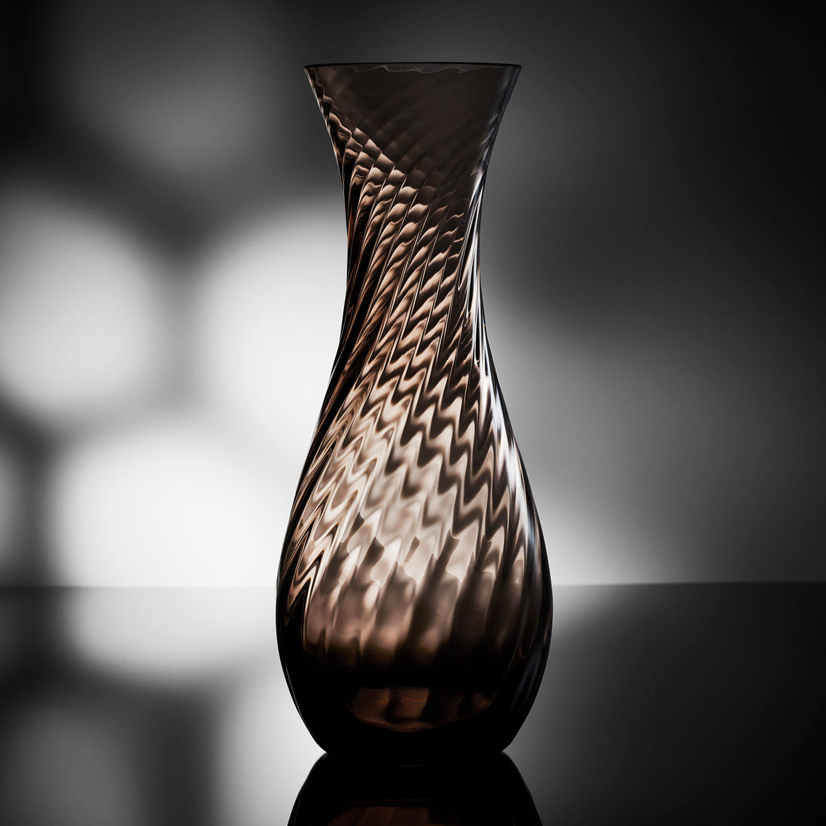 Quinn Mocha Wine Carafe in mouth blow crystal from Caska