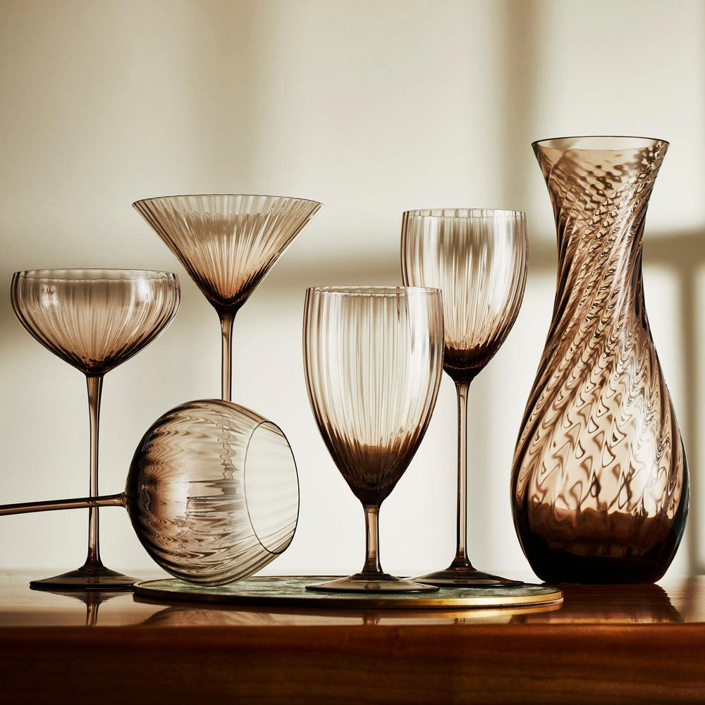 Quinn Mocha Coupe Glasses image 9