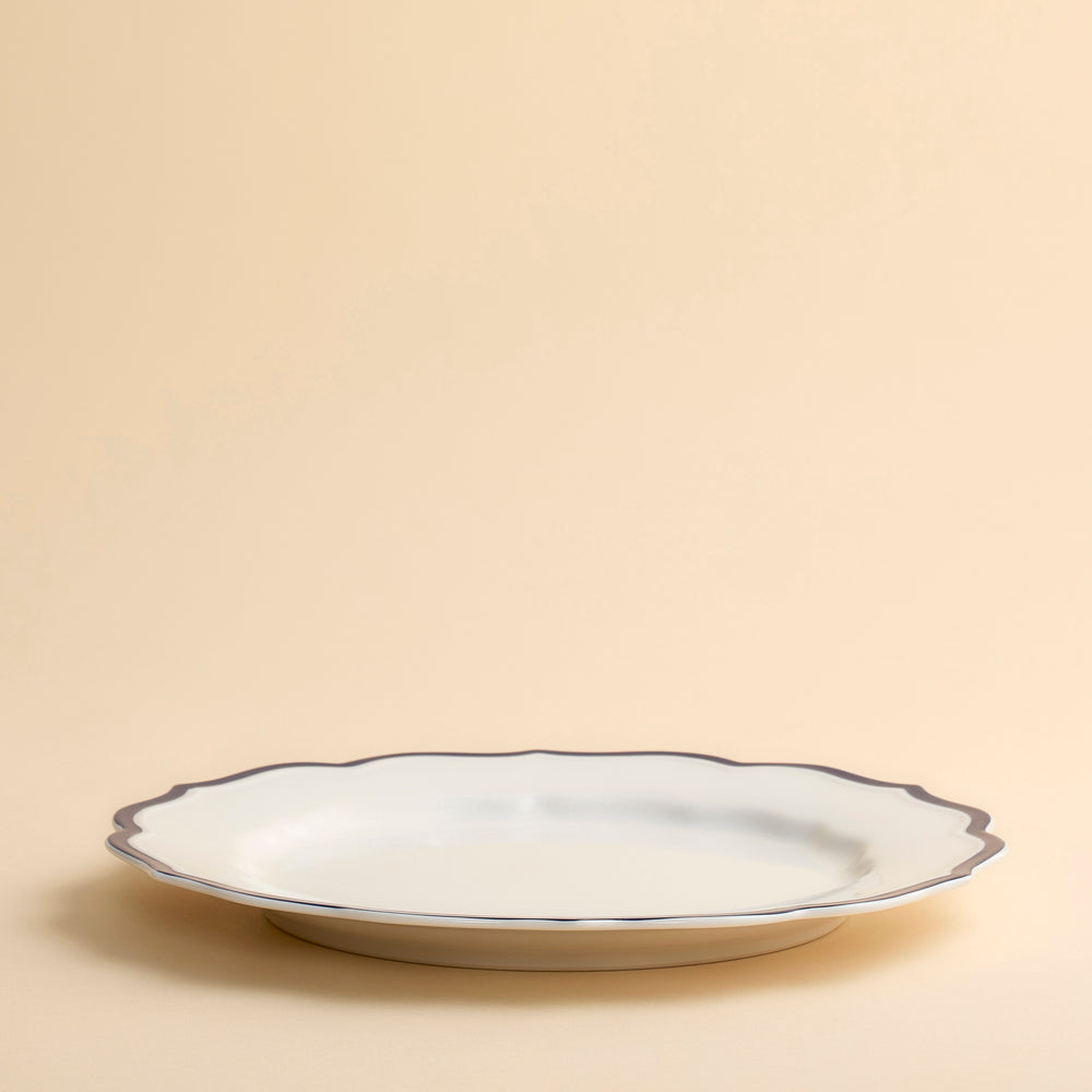 Stella Scalloped Blue Dinner Plate image 12