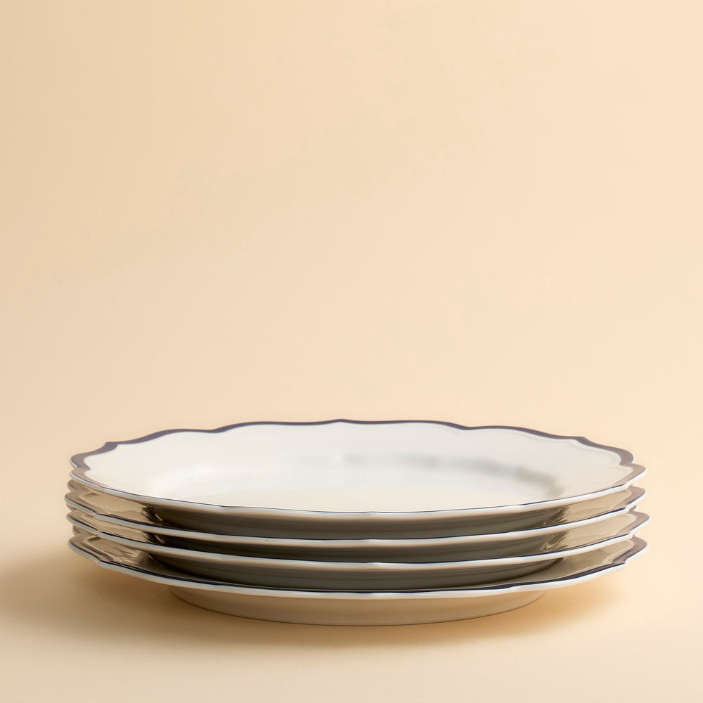 Stella Scalloped Blue Dinner Plate image 11