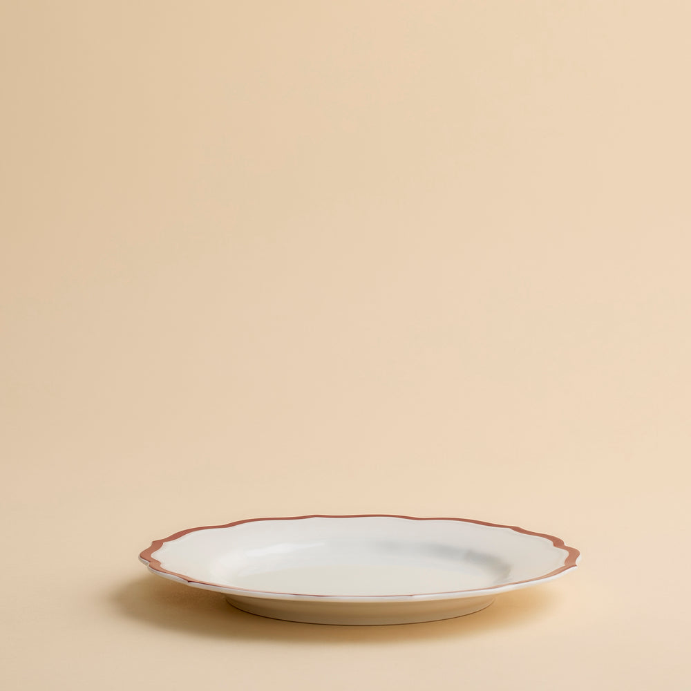 Stella Scalloped Crimson Salad Plate image 5