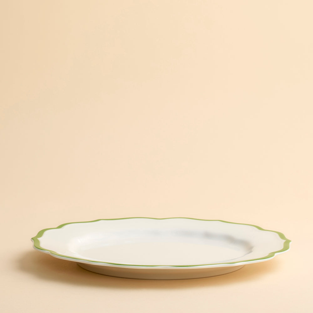 Stella Scalloped Verde Dinner Plate image 11