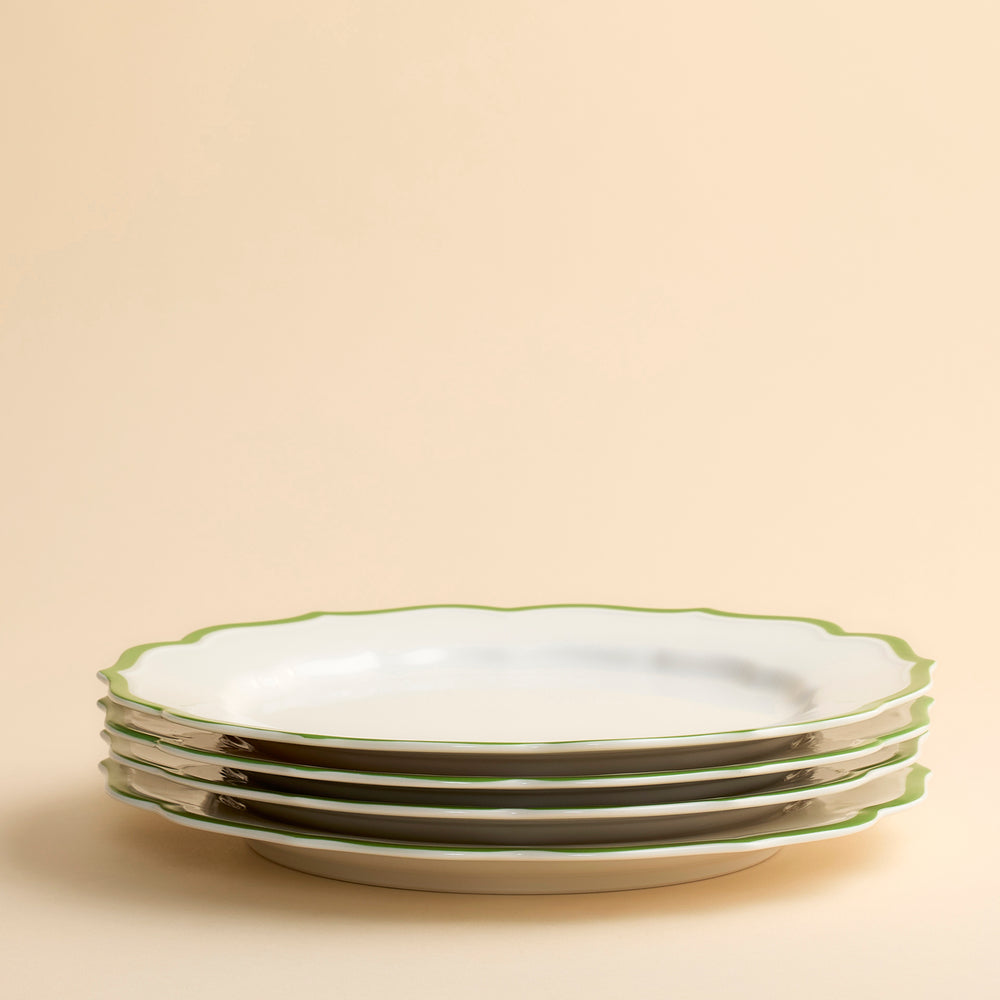Stella Scalloped Verde Dinner Plate image 8