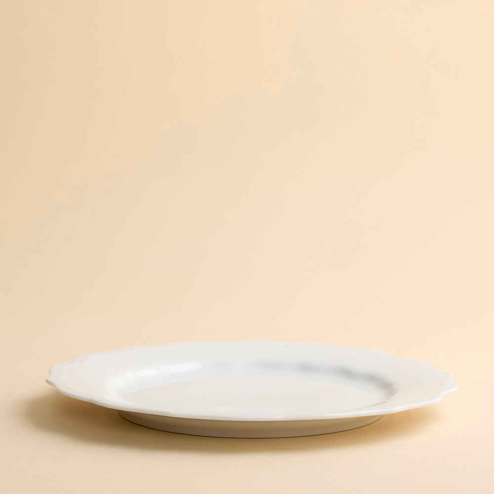 Stella Scalloped White Dinner Plate image 13