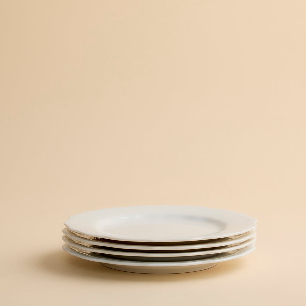 Stella Scalloped White Salad Plate image 10