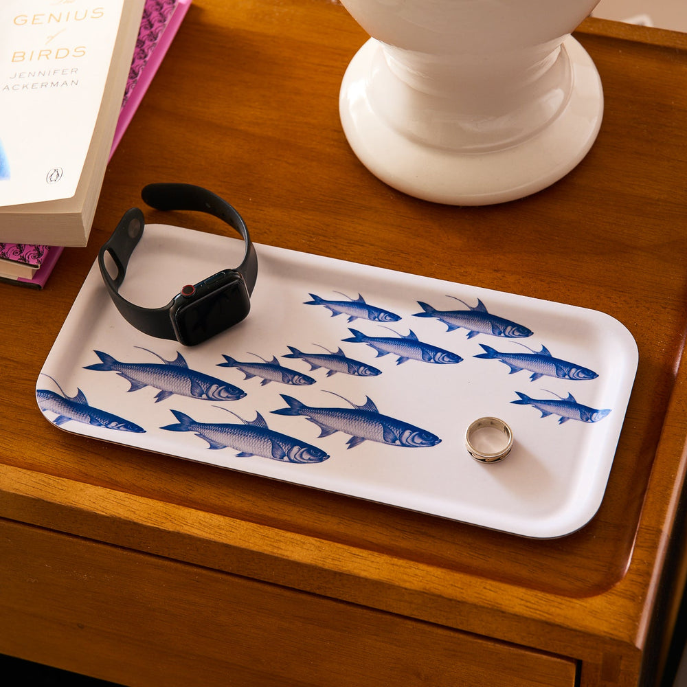 School of Fish Small Rectangular Birchwood Tray image 6