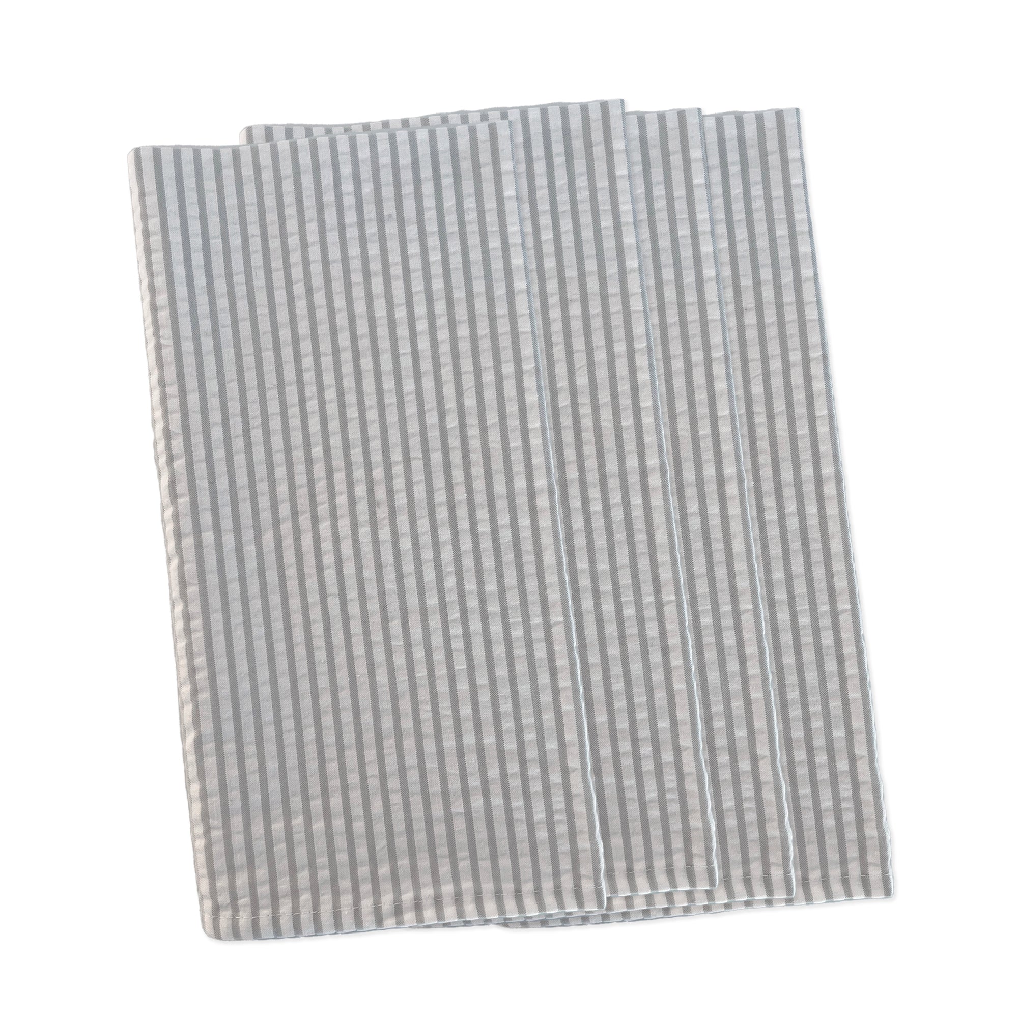 Seersucker Taupe Napkins Set of 4 from Caskata