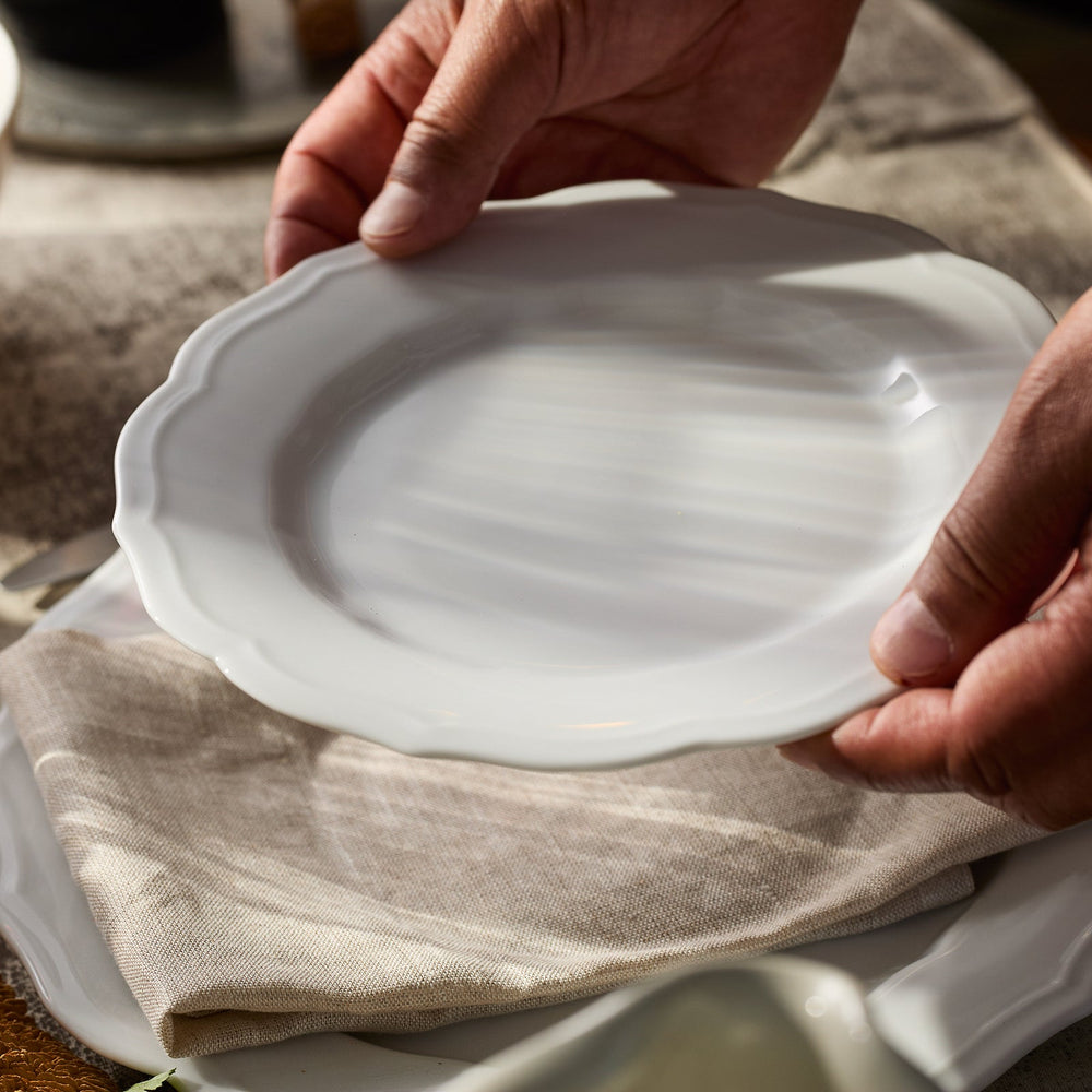 Stella Scalloped White Salad Plate image 3