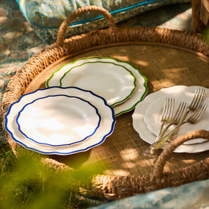Stella Scalloped Blue Salad Plate thumbnail 4