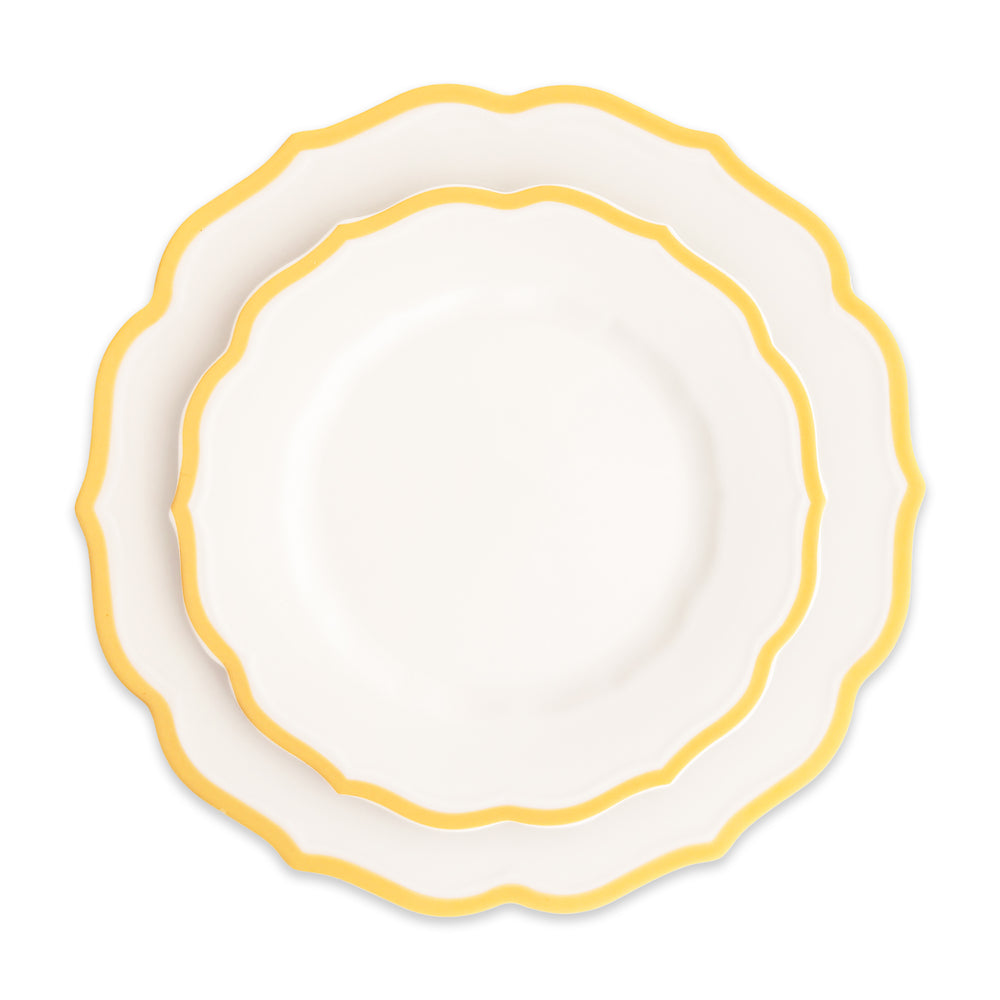 Stella Scalloped Marigold Dinner Plate image 6