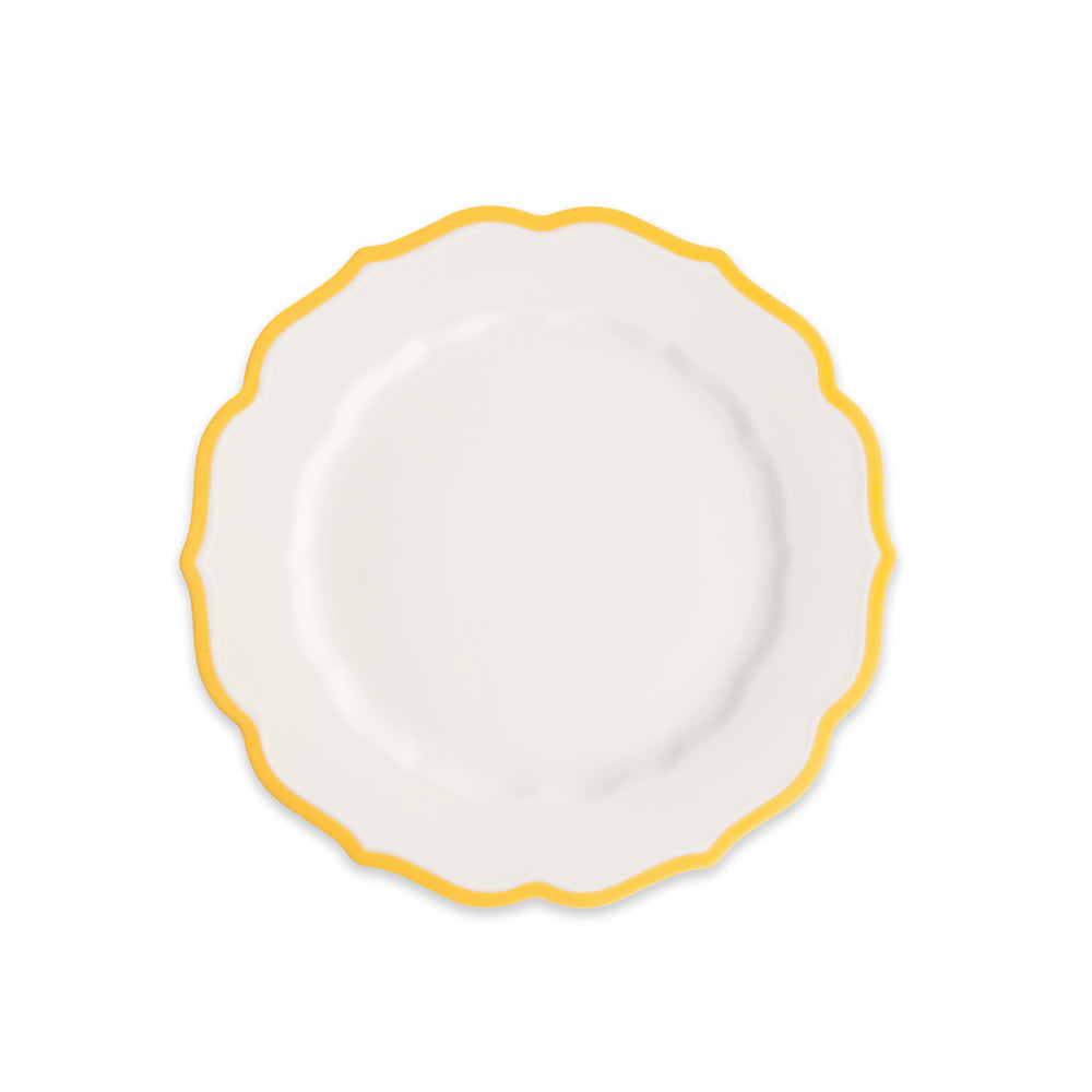 Stella Scalloped Marigold Salad Plate