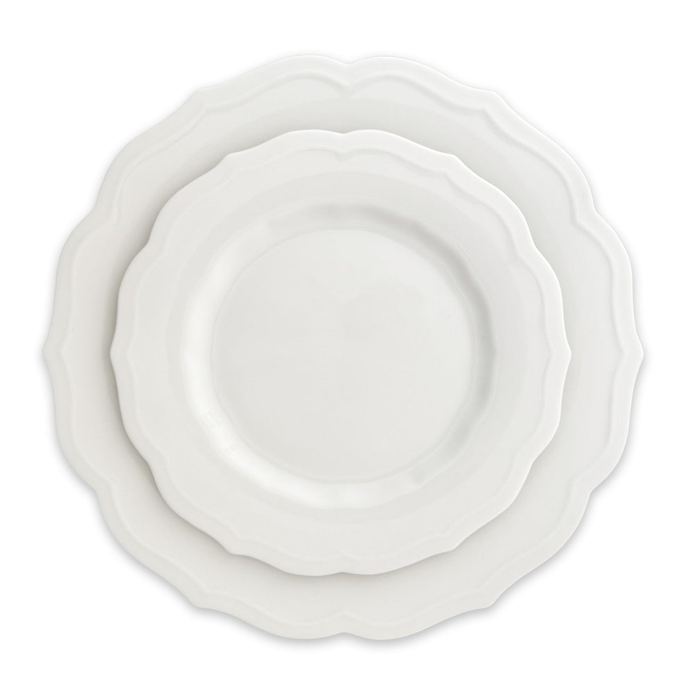 Stella Scalloped White Salad Plate image 10