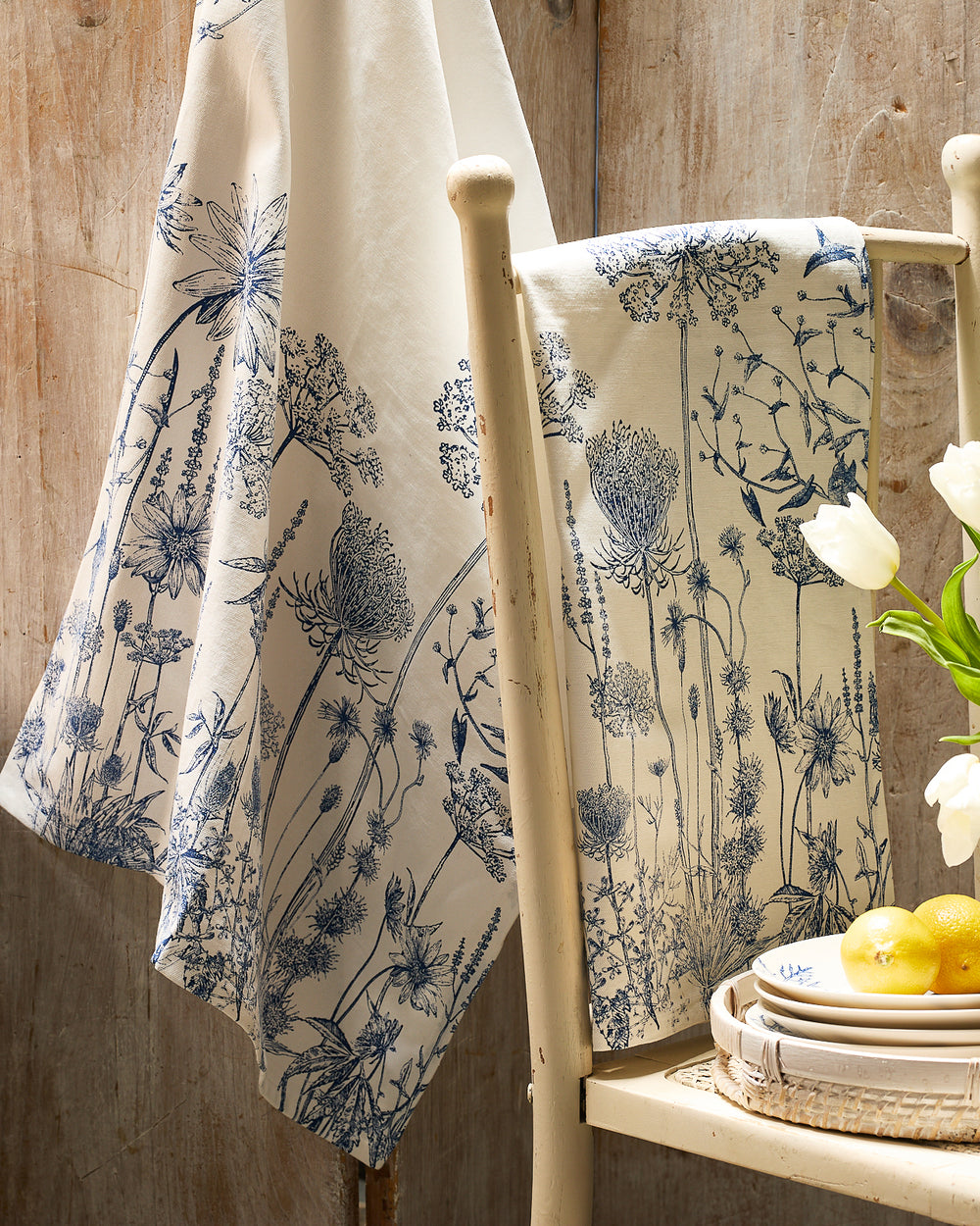 Summer Blues Kitchen Towels, Set of 2