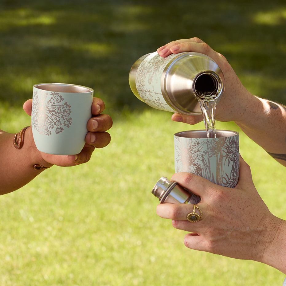 Caskata x High Camp Light Blue Summer Wine Flask image 4